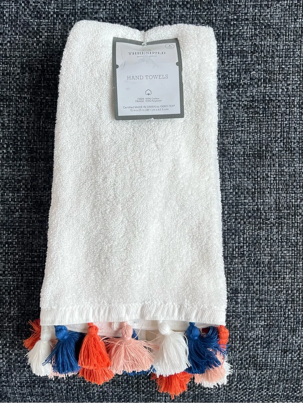 NWT Threshold Hand Towel 2-pack